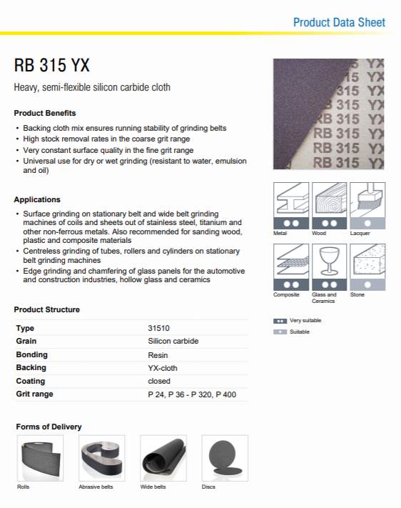 ผ้าทรายม้วน HERMES RB315-YX