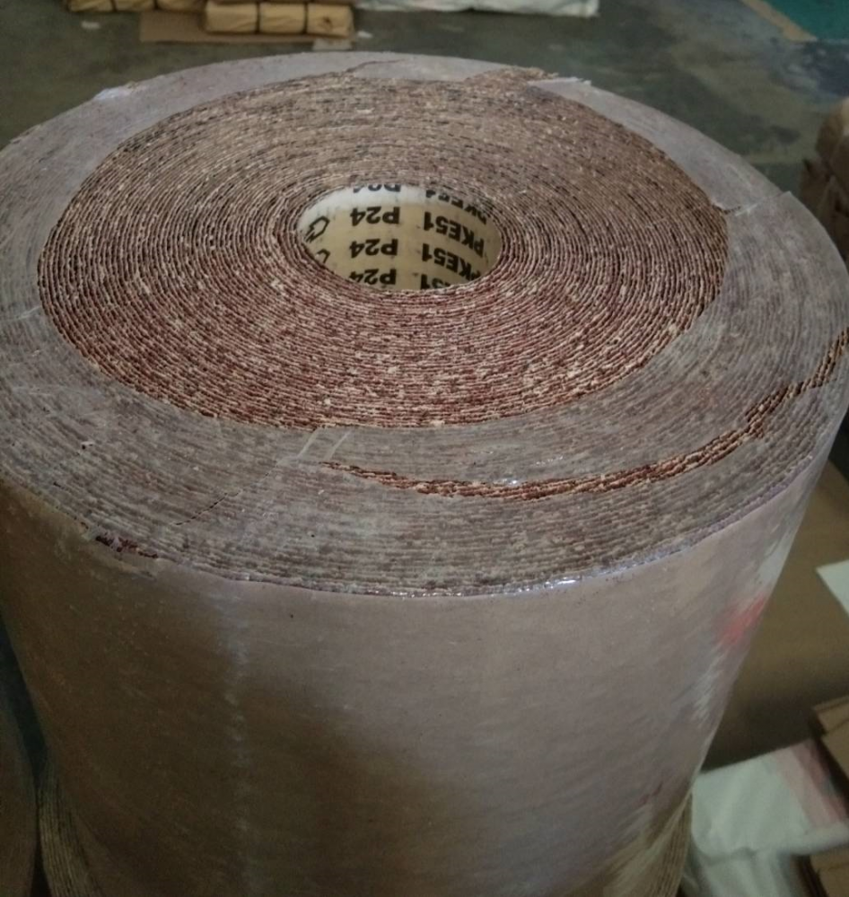 กระดาษทรายม้วน เบอร์ 24 ขนาด 12นิ้ว x 45 เมตร sharpness