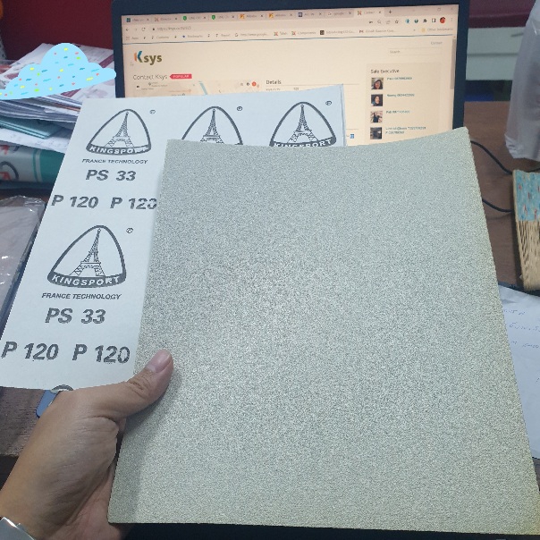 กระดาษทรายขัดแห้ง PS33