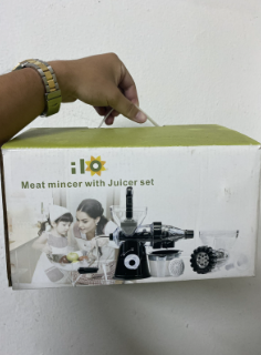 Meat mincer with juicer set