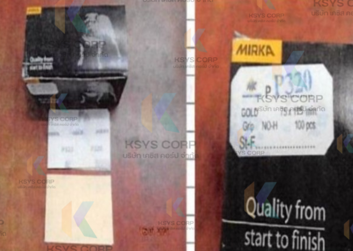 MIRKA Gold กระดาษทราย ขนาด 75x125 MM. #320