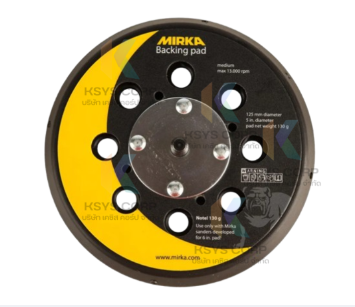 แผ่นรองขัด mirka backing pad 125mm 5/16"