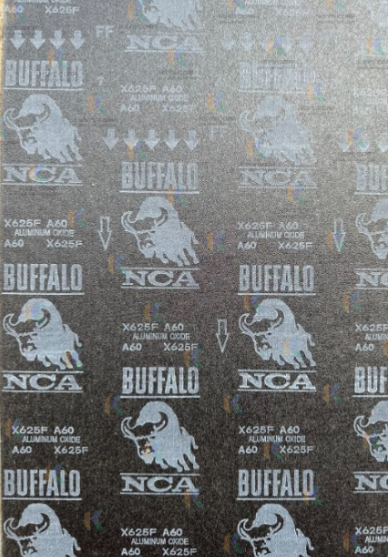 ผ้าทรายแผ่น Buffalo X625F ขนาด 9ix11i เบอร์ 60