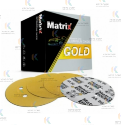 TOA Matrix Gold - กระดาษทรายกลม 6นิ้ว 6รู หลังสักหลาด