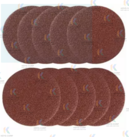 กระดาษทรายกลม หลังสักหลาด ขนาด 4 นิ้ว ไม่มีรู Keenness