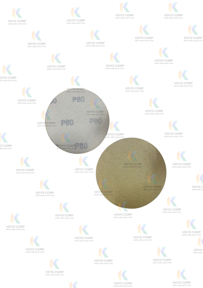 กระดาษทรายกลม 6 นิ้ว  หลังสักกะหลาด