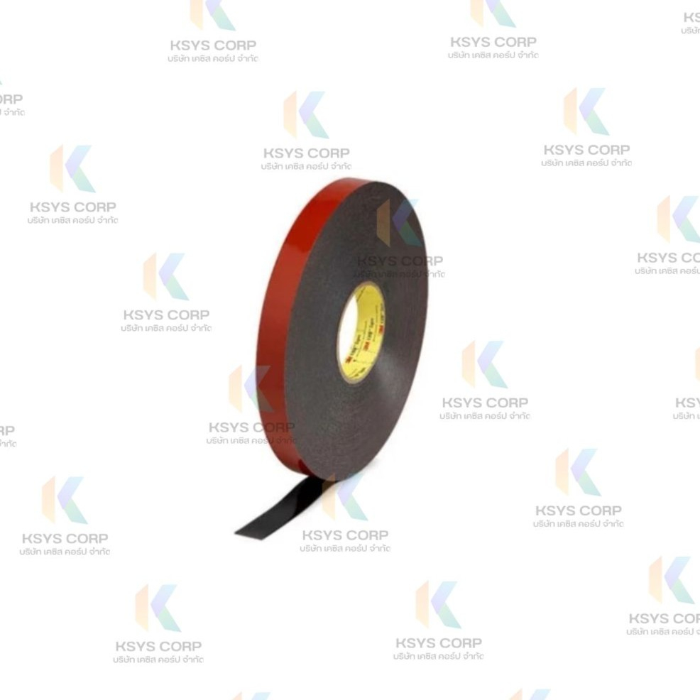 3M 5952F, VHB™ Black Foam Tape, 19mm x 14m, 1.1mm Thick