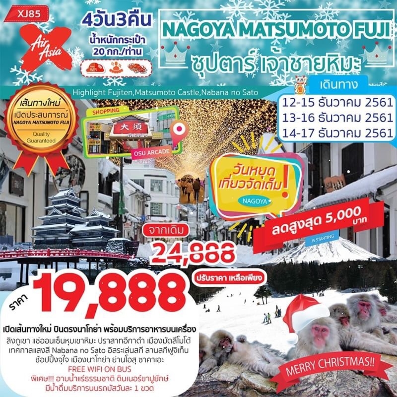 Nagoya Matsumoto Fuji 4วัน3คืน